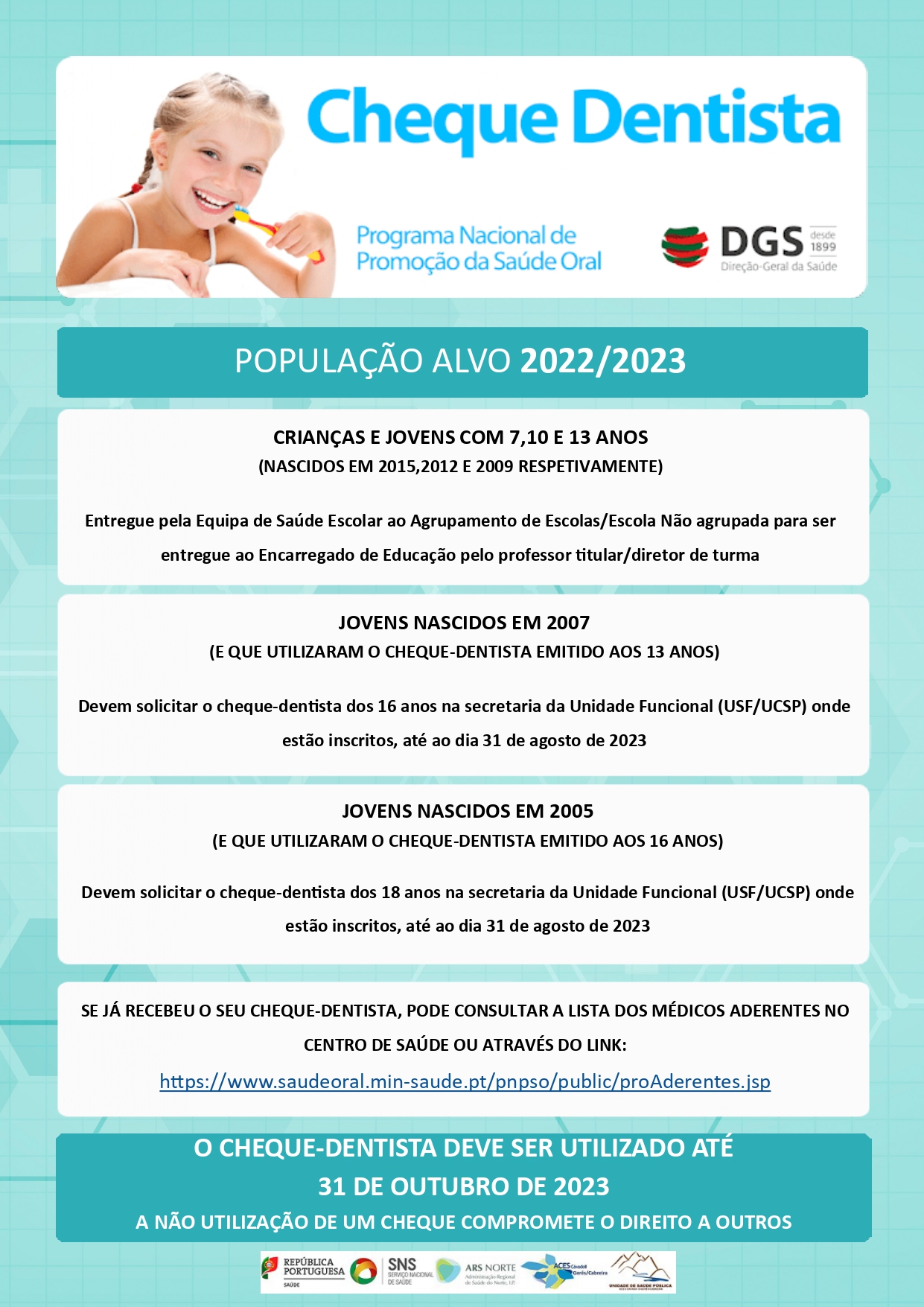 População Alvo ano letivo 2022 2023 Cheque dentista page 0001