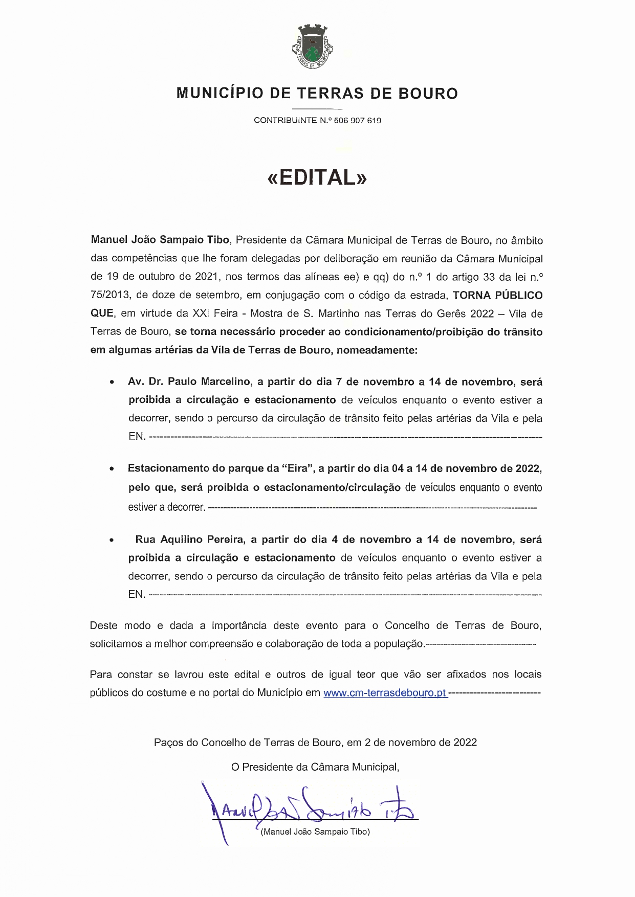 Edital Feira de São Martinho page 0001